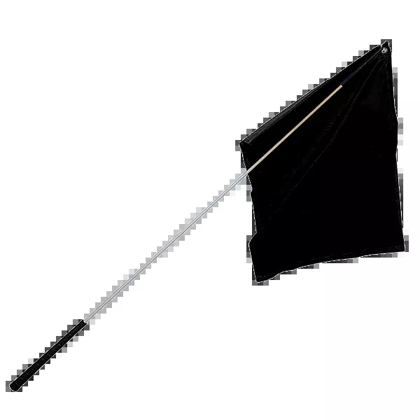Training Stock Whip 60" with Black Flag on end