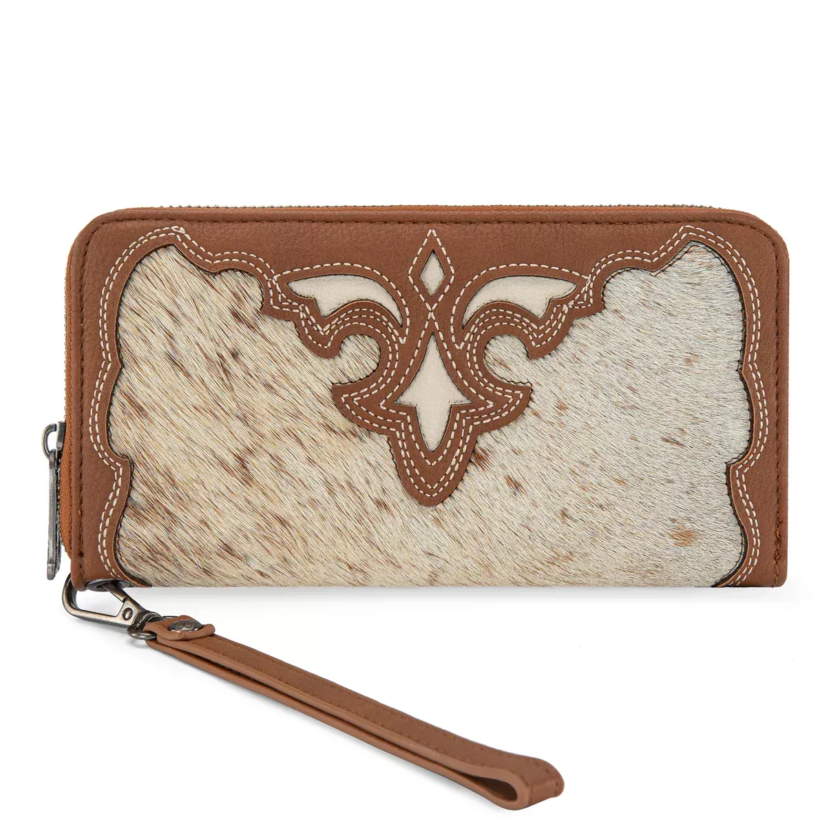 Trinity Ranch Hair-On Cowhide RFID Protected Collection Wallet