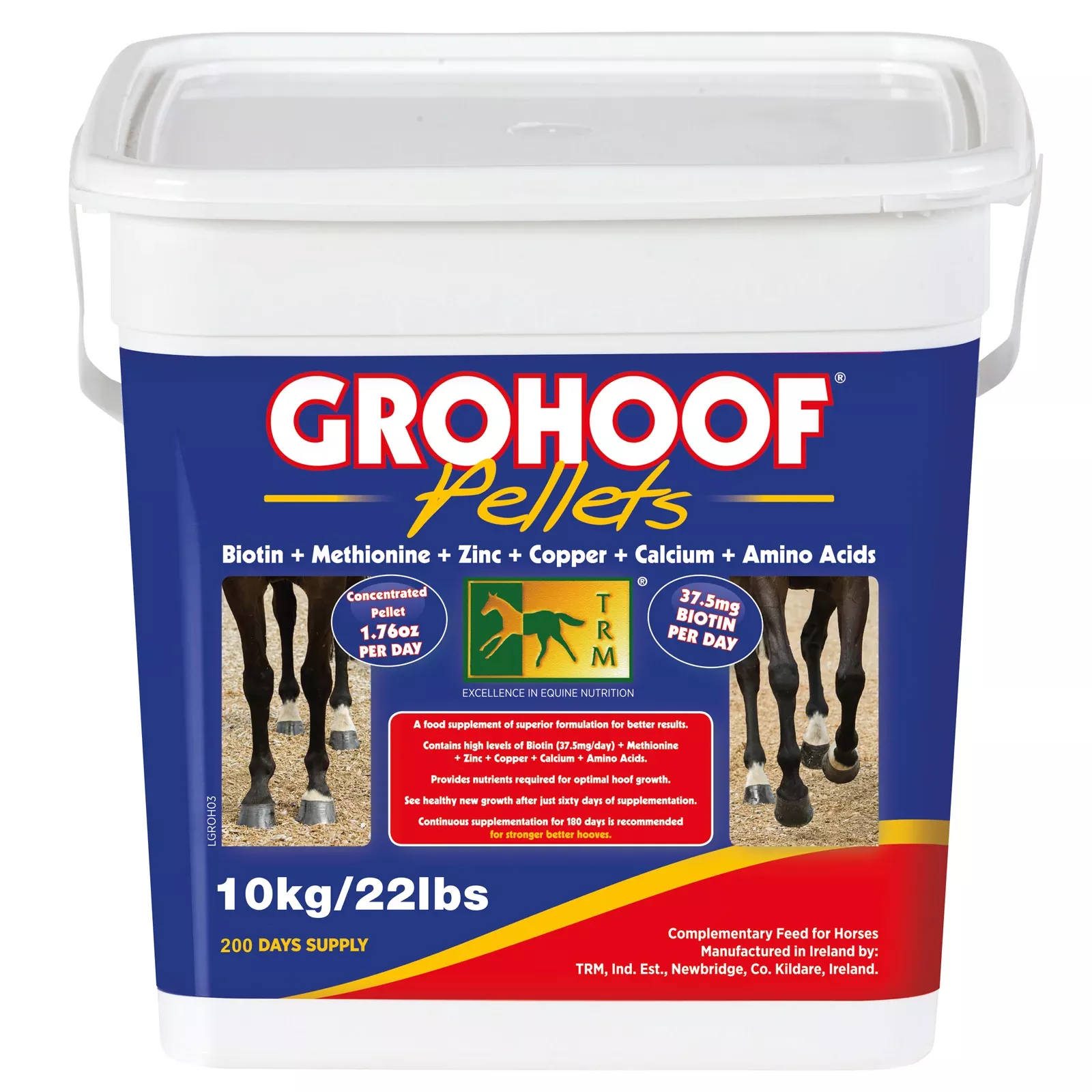 TRM Grohoof Concentrated Pellets 22 lb - 22 lb (10 Kg)