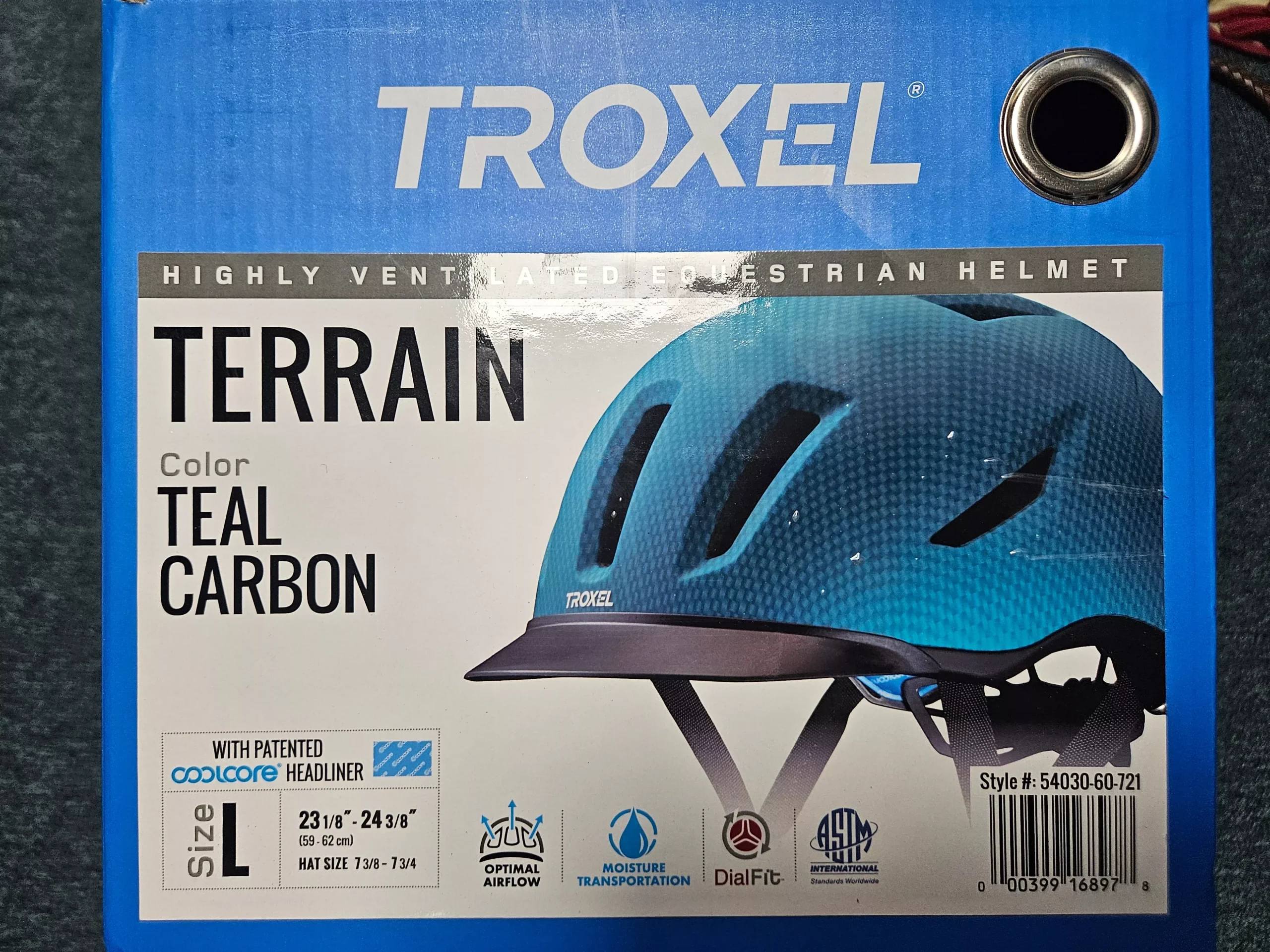 Troxel Terrain Helmet Teal Large