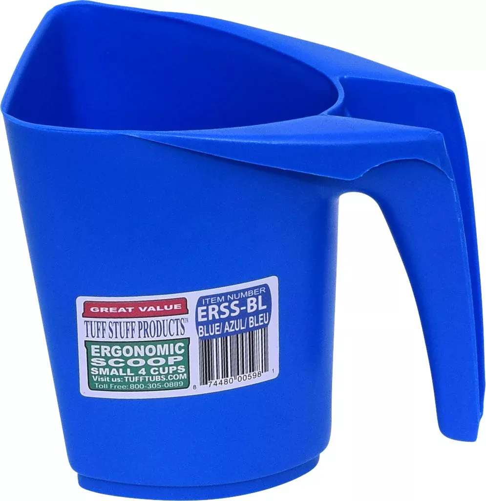 Tuff Stuff Ergonomic Scoop 1 qt Blue