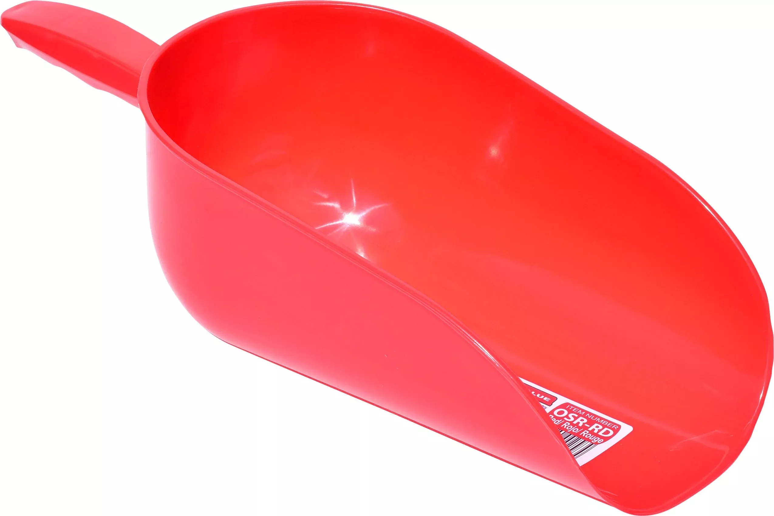 Tuff Stuff Round Open Scoop, Red, 5 Quart