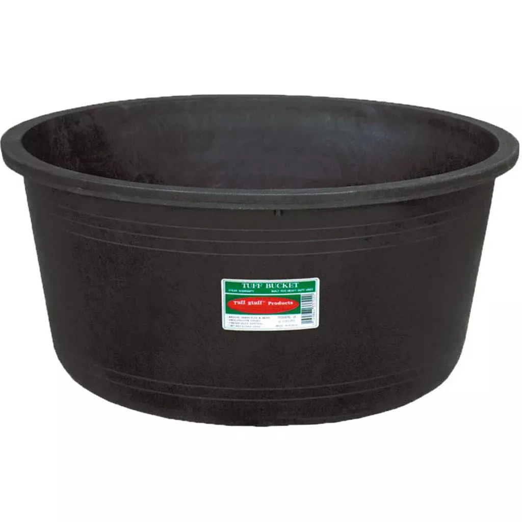 Tuff Stuff Round Tub 25 gal Black
