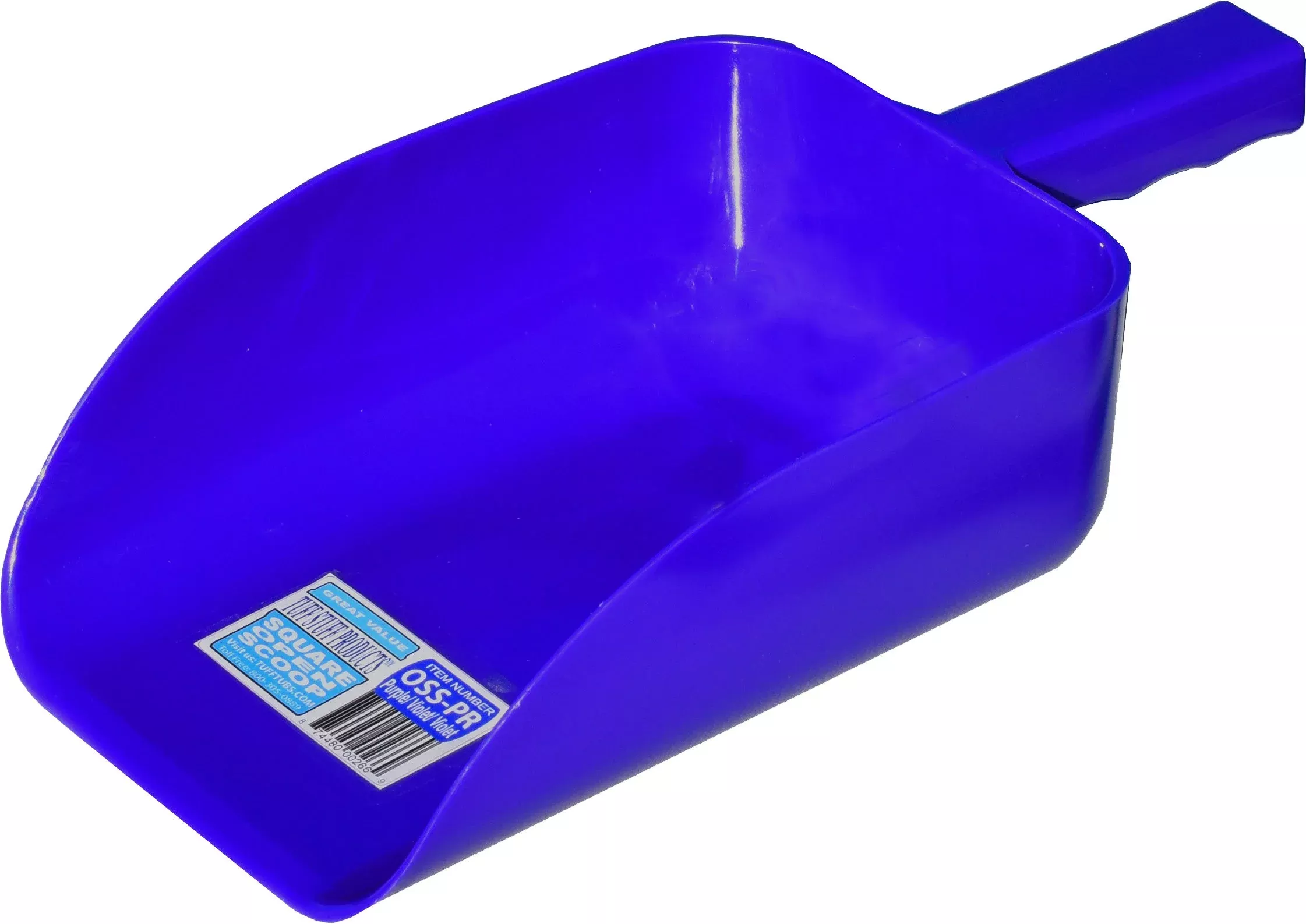 Tuff Stuff Square Open Scoop, 5 qt, Blue