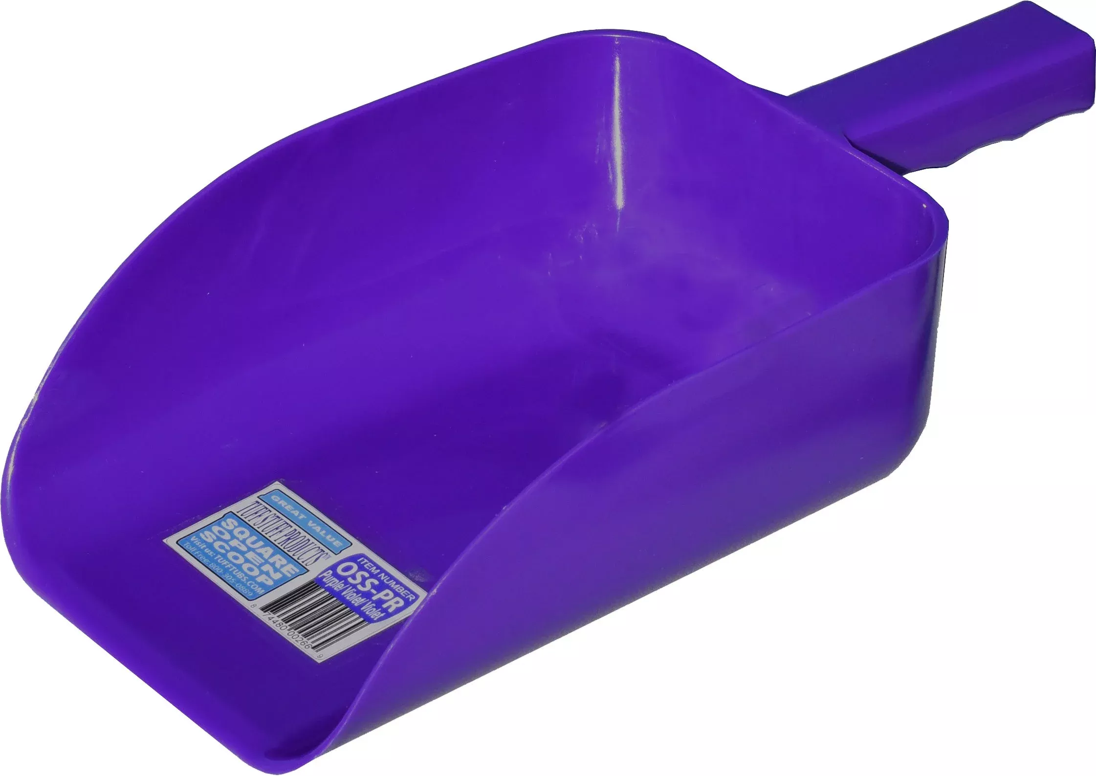 Tuff Stuff Square Open Scoop 5 qt, Purple