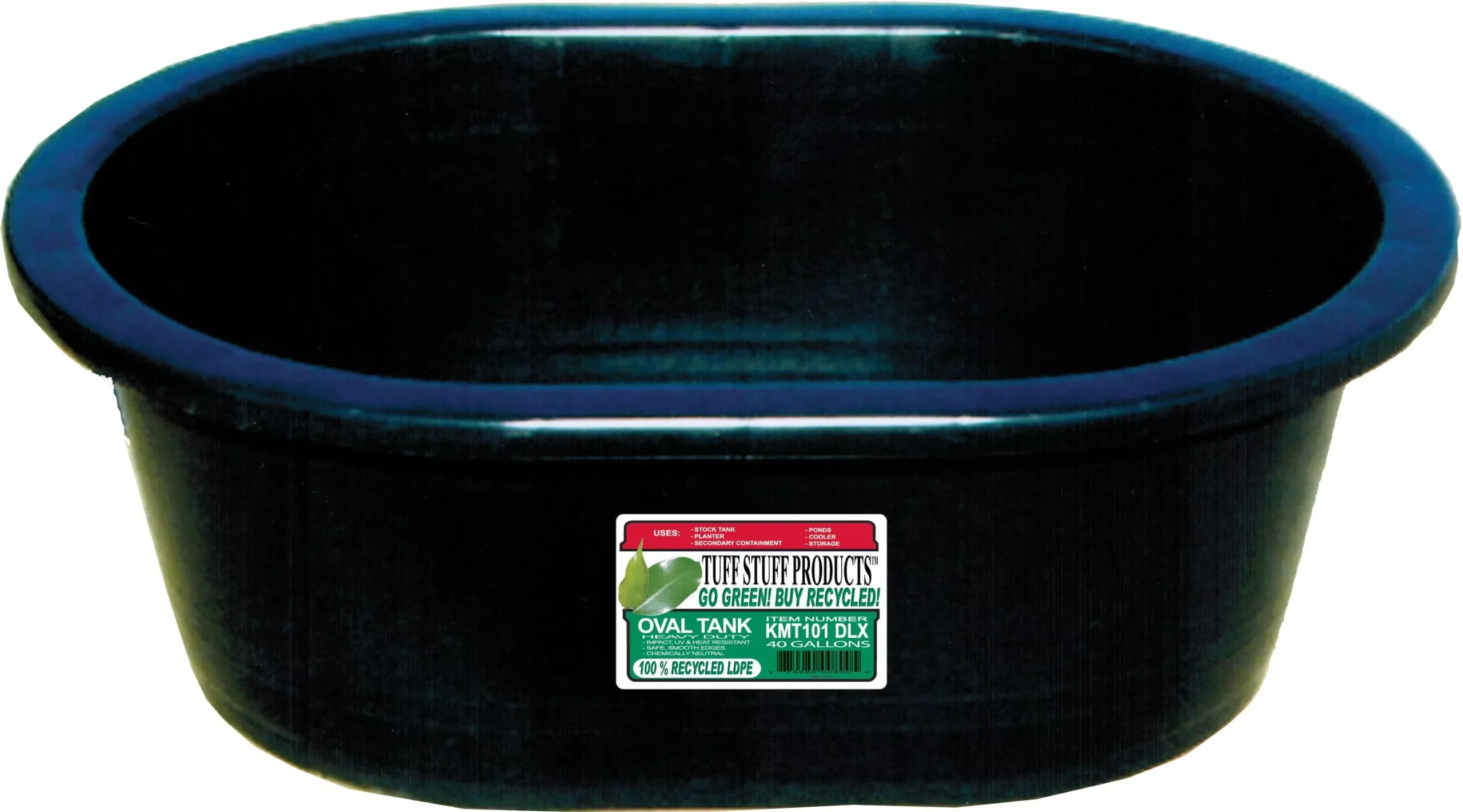 Tuff Stuff Stock Tank, Black, 40 Gallon