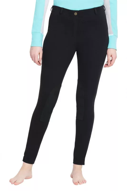 TuffRider Ladies Cotton Pull-On Knee Patch Plus Breeches