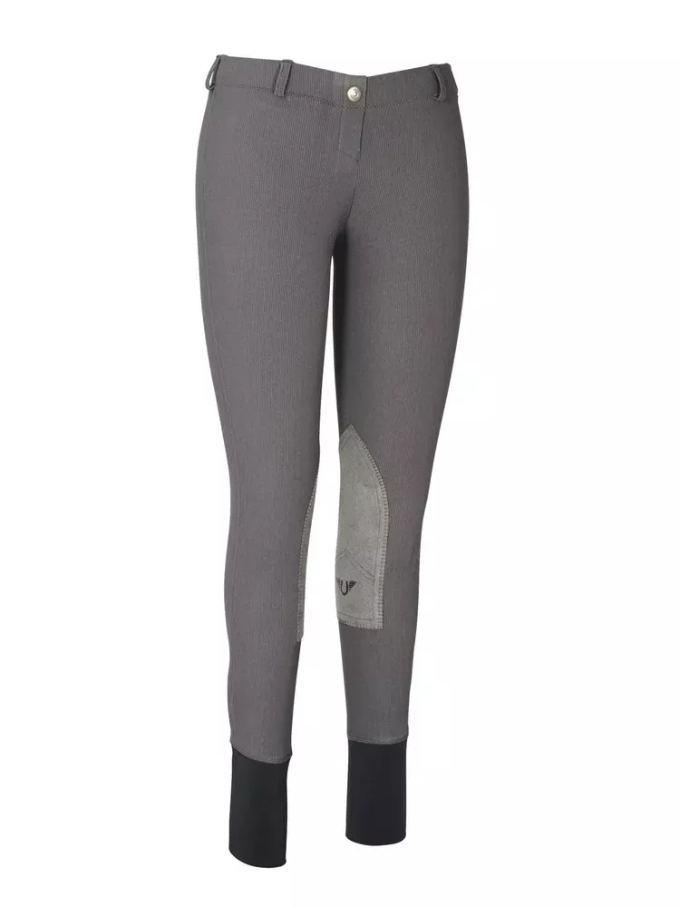TuffRider Ladies Ribb Lowrise Pull On Riding Breeches