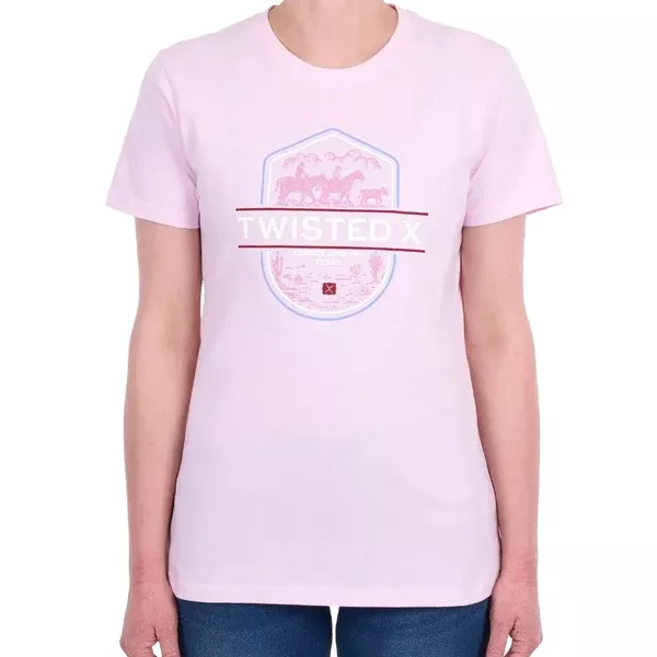 Twisted X Womens T-Shirt | Kim | Blush