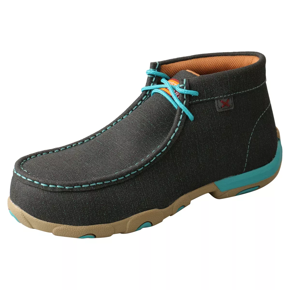 Twisted X Work Chukka Driving Moc Dk Teal/Turq