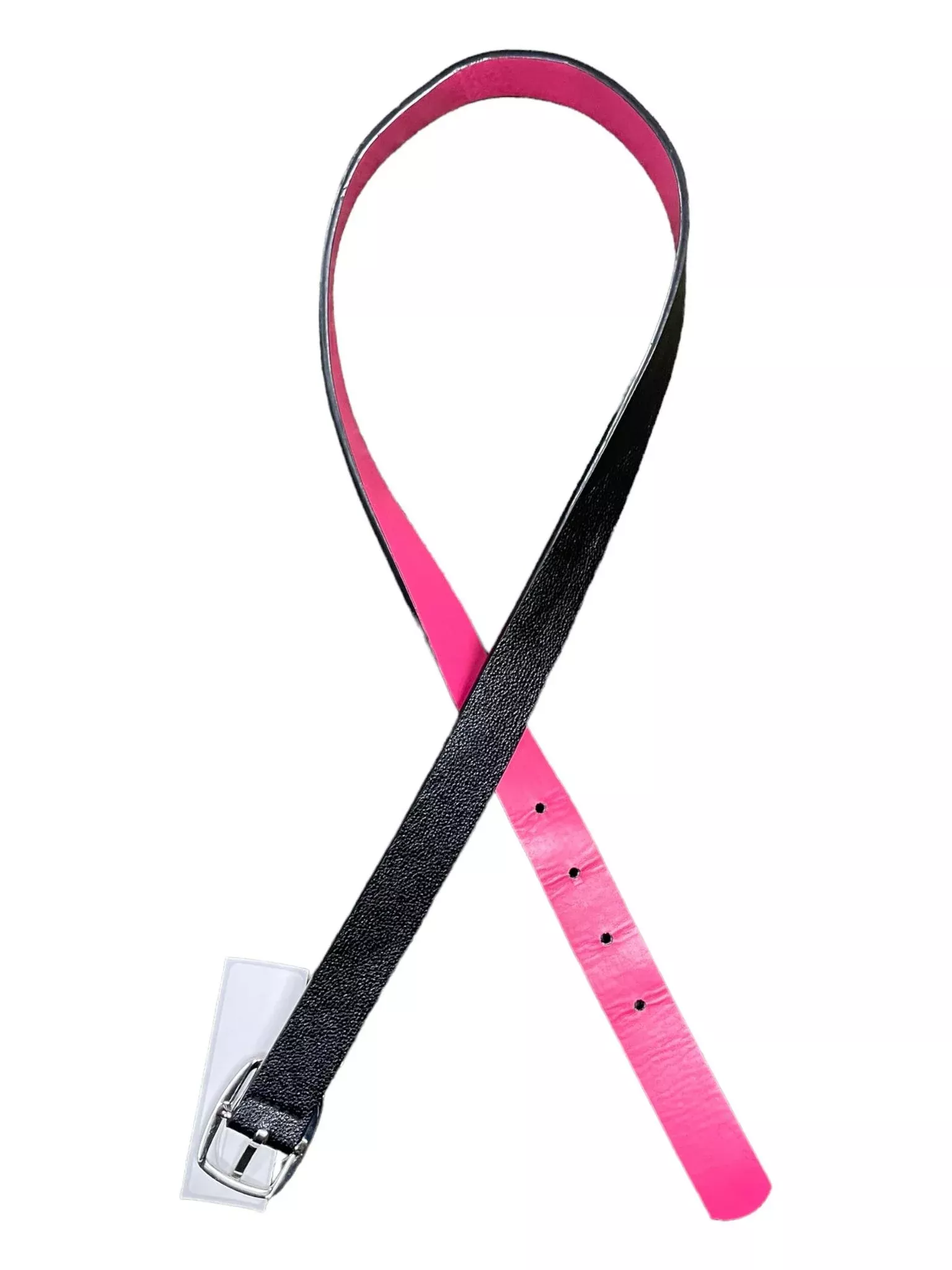 Unbranded Belt - Black/Pink - 35" End To End - USED