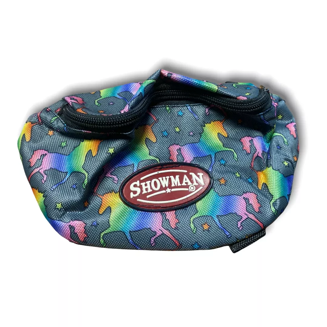 UNICORN PRINTED INSULATED NYLON SADDLE POUCH