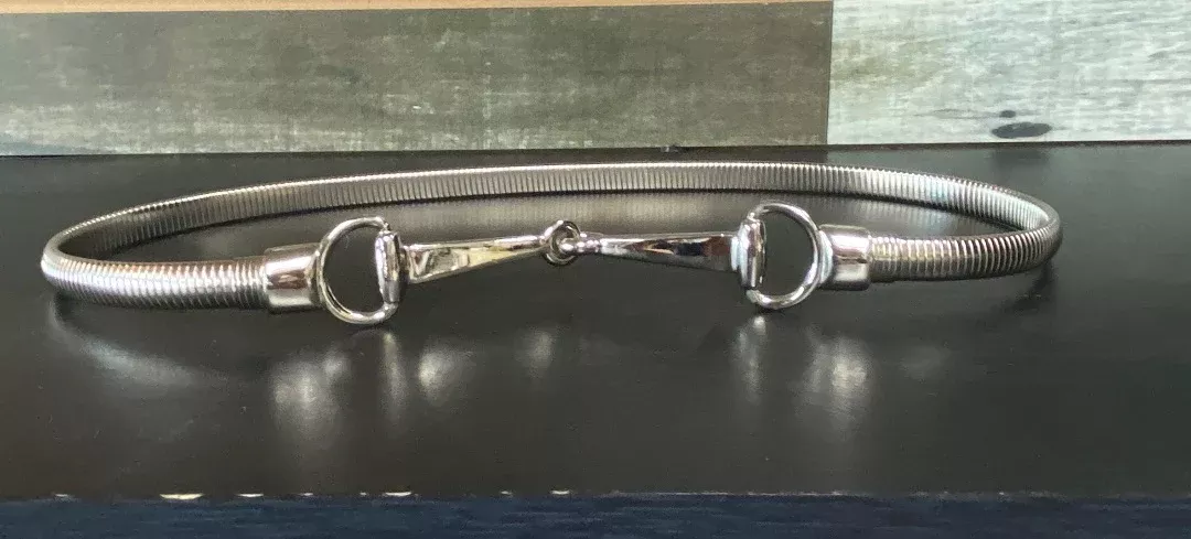 USEDLadies Snaffle Belt O/S Silver
