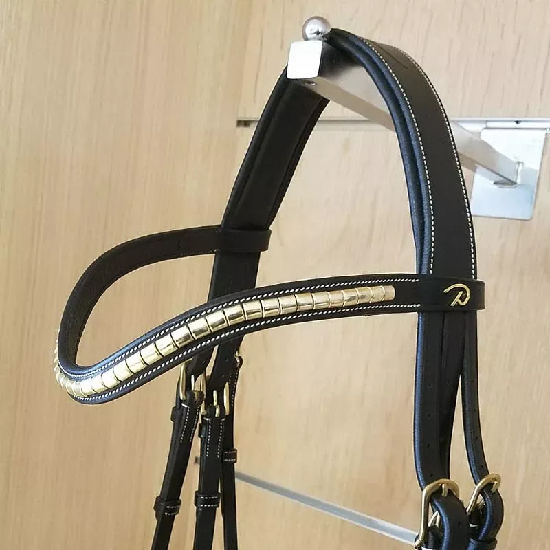 V Brass Clincher Browband