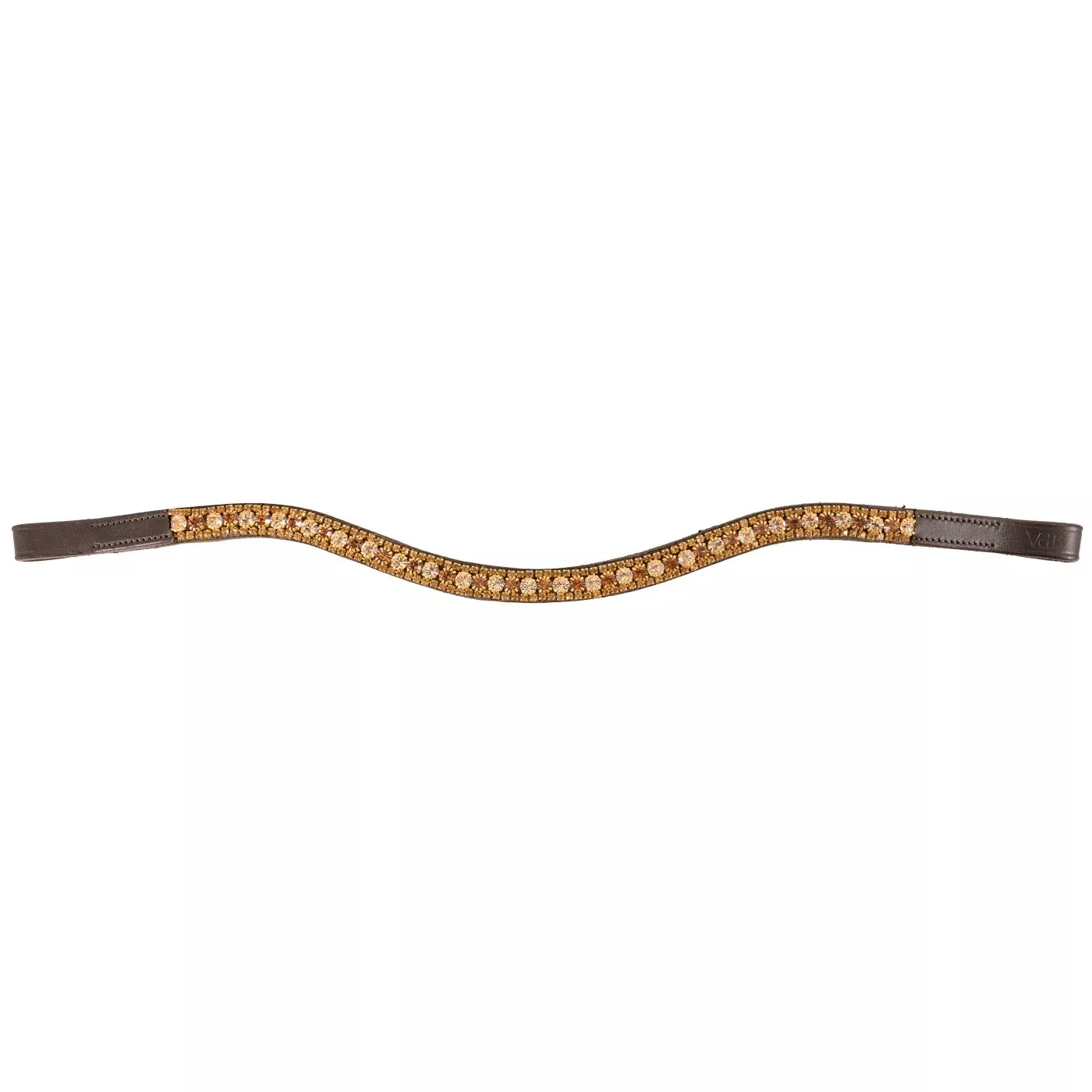 Val du Bois Gold Crystal Wave Browband