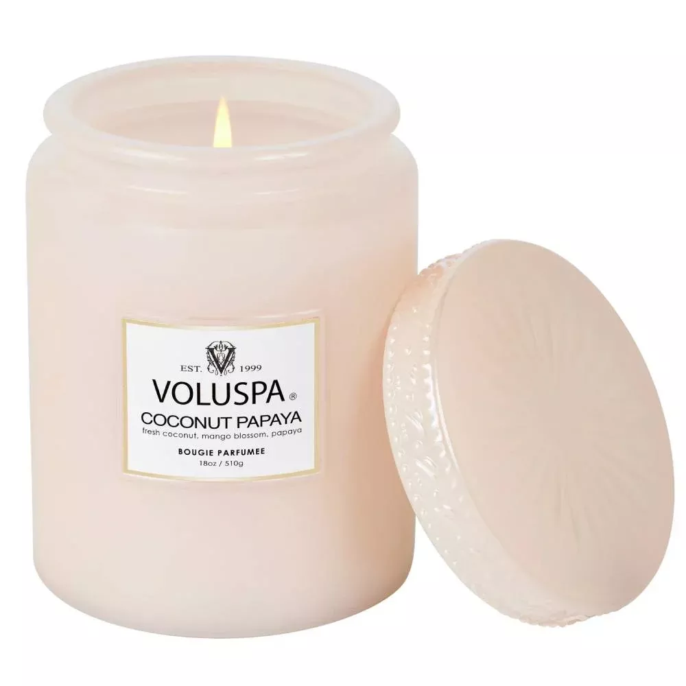 Voluspa Coconut Papaya Large Jar Candle