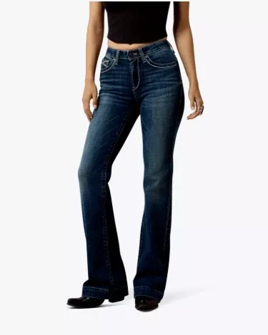 W Ariat High Rise Teresa Slim Trouser Jeans
