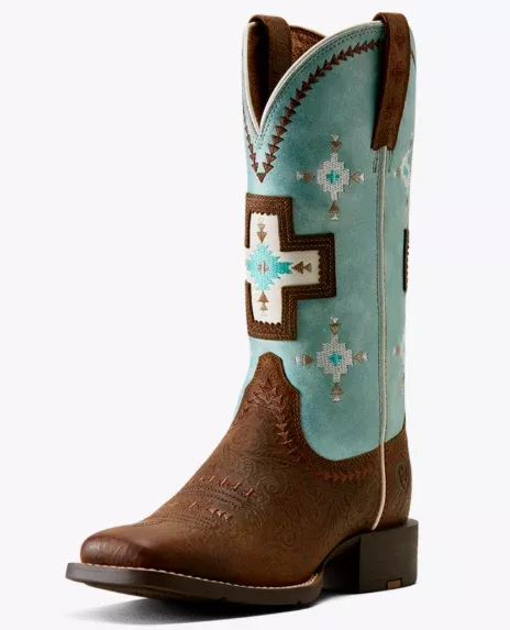 W Ariat Roundup Cantina- SW Emb Boot