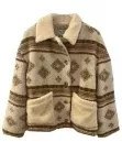 W Hoxie Sherpa Jacket-Cream