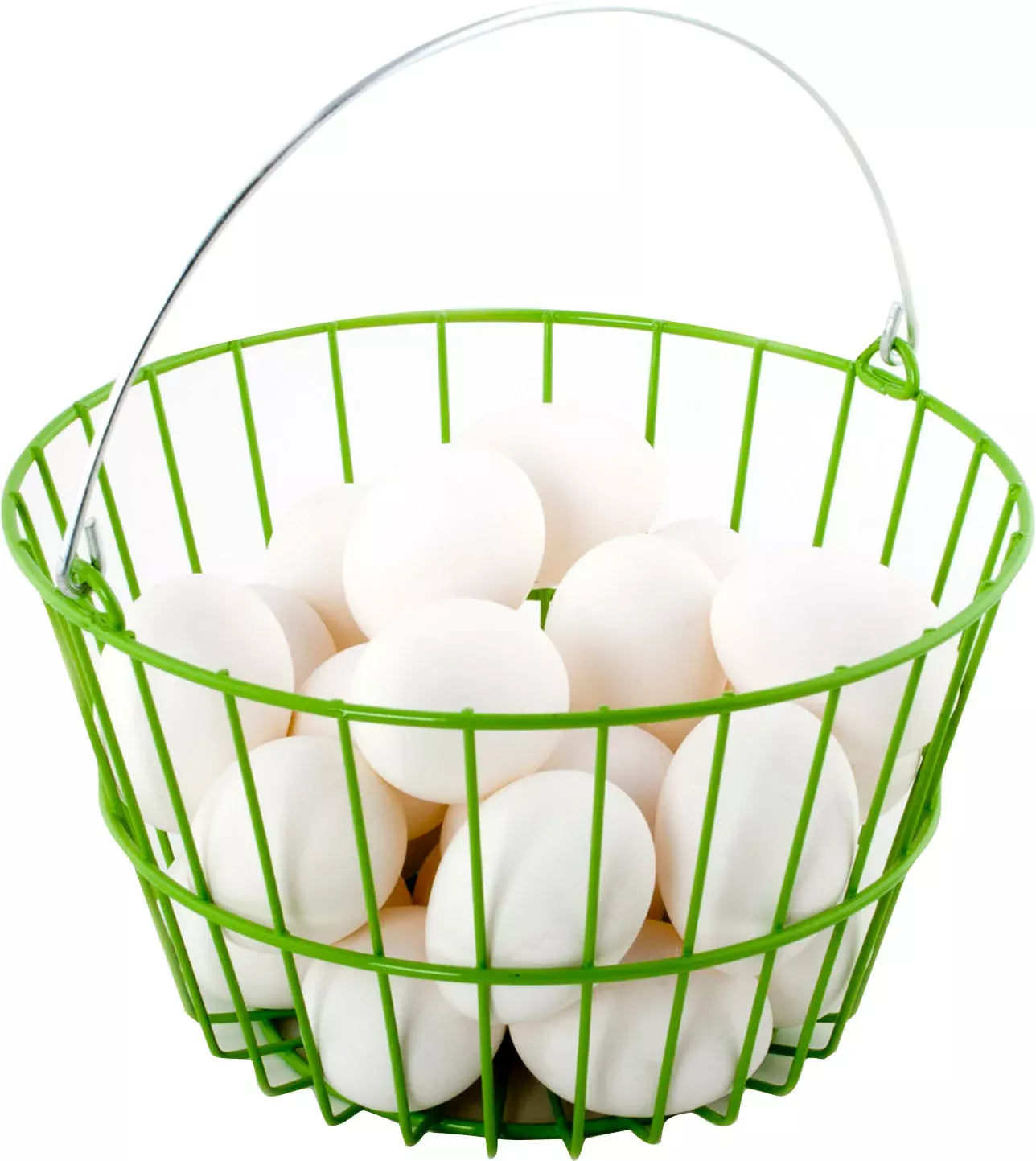Ware Coated Wire Egg Basket, 8.5x8.5x5.25 in, Green