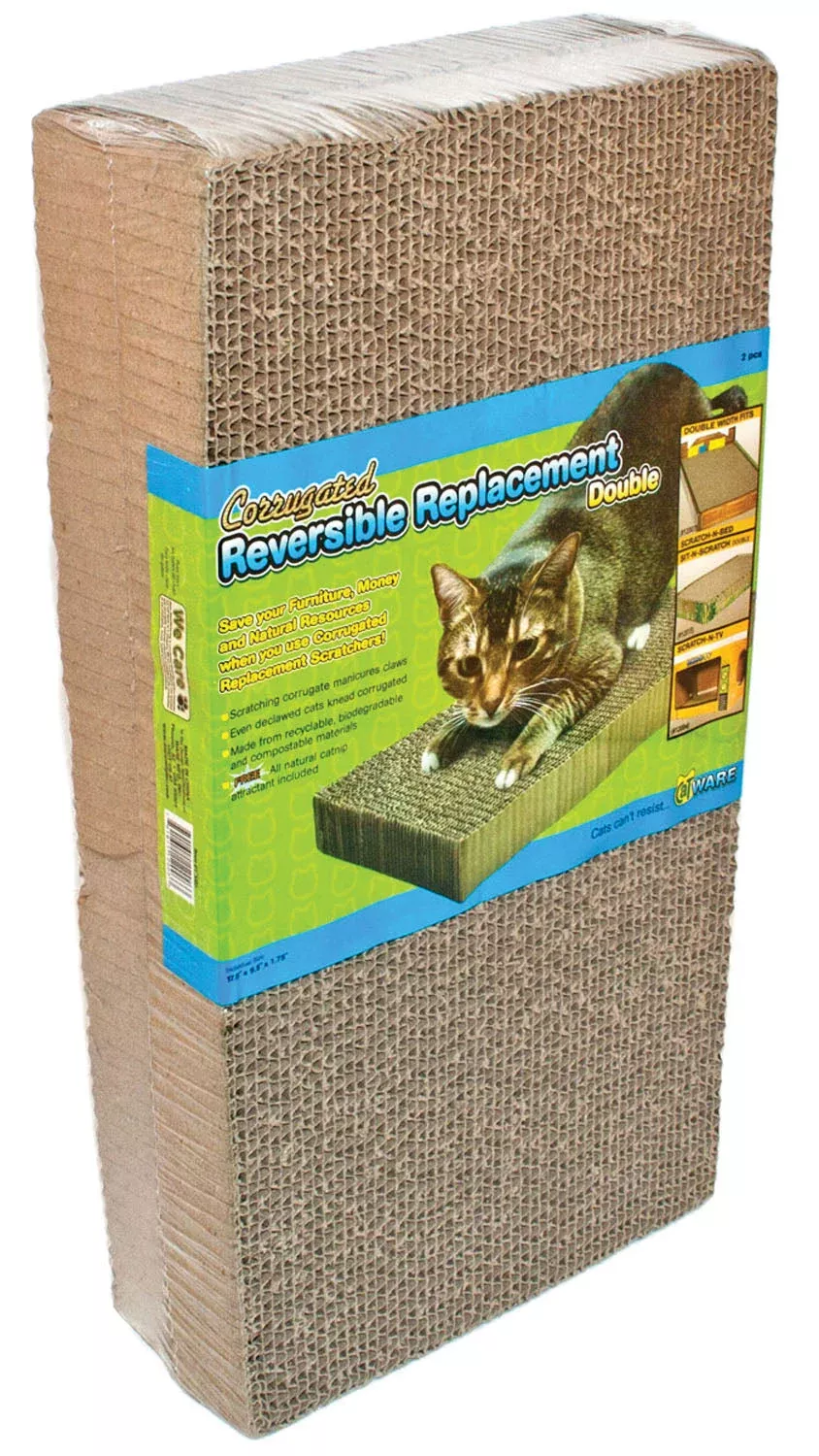 Ware Corrugated Reversible Replacement Scratcher Double 2 Pack