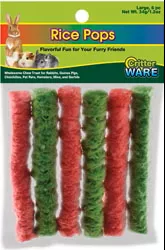 Ware Critter Rice Pops Small Animal Treats, Large