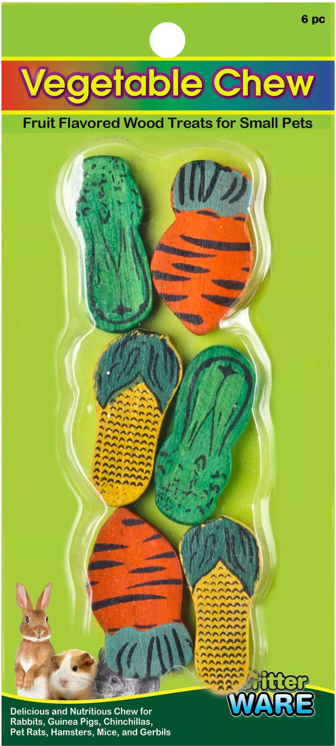 Ware Veggie Chew for Small Animals, Small (6 Pieces)
