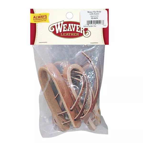 Water Tie Ends with Burgundy Ties, 5/8"
