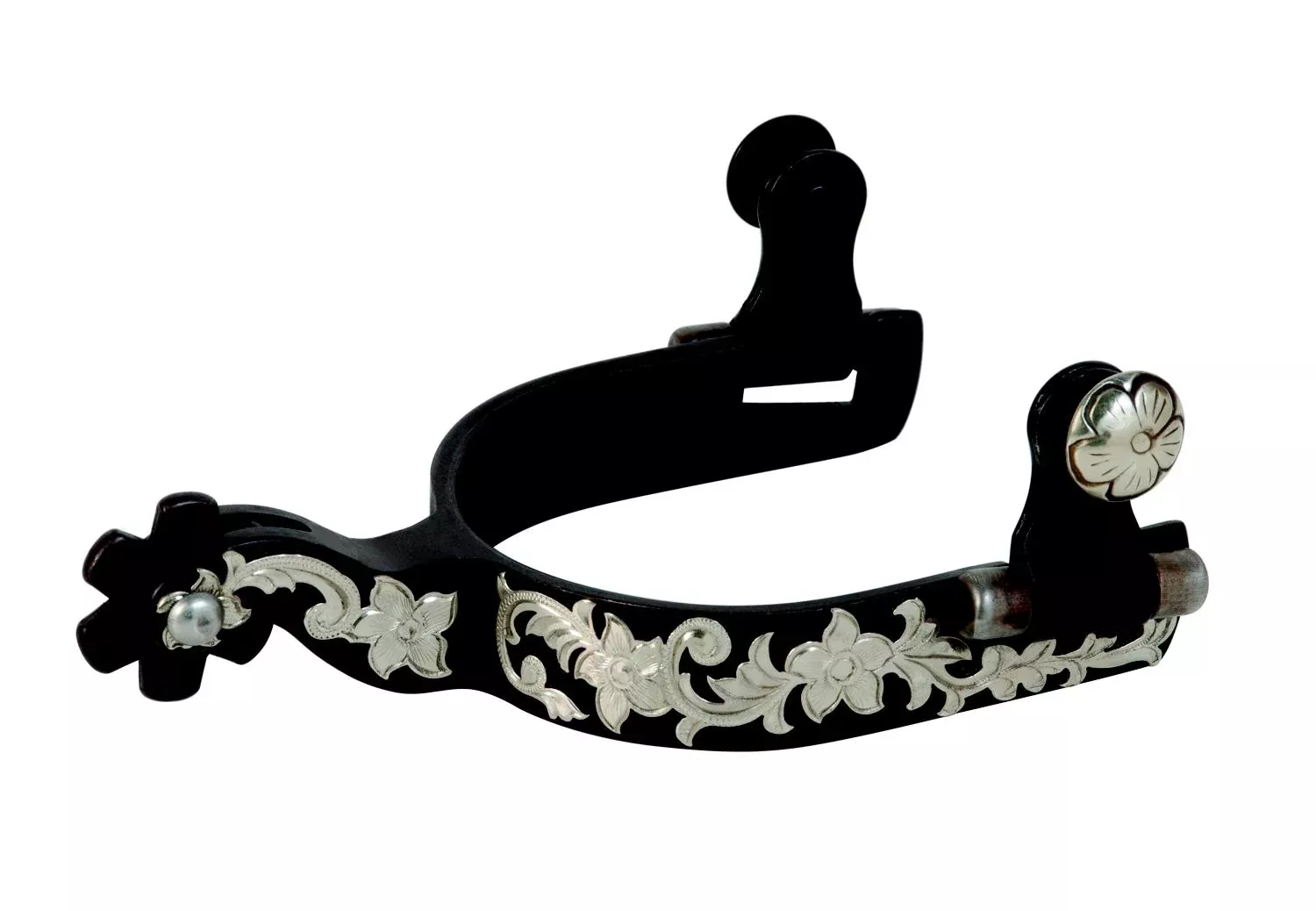 Weaver Leather Antiqued Show Spur With Silver Trim