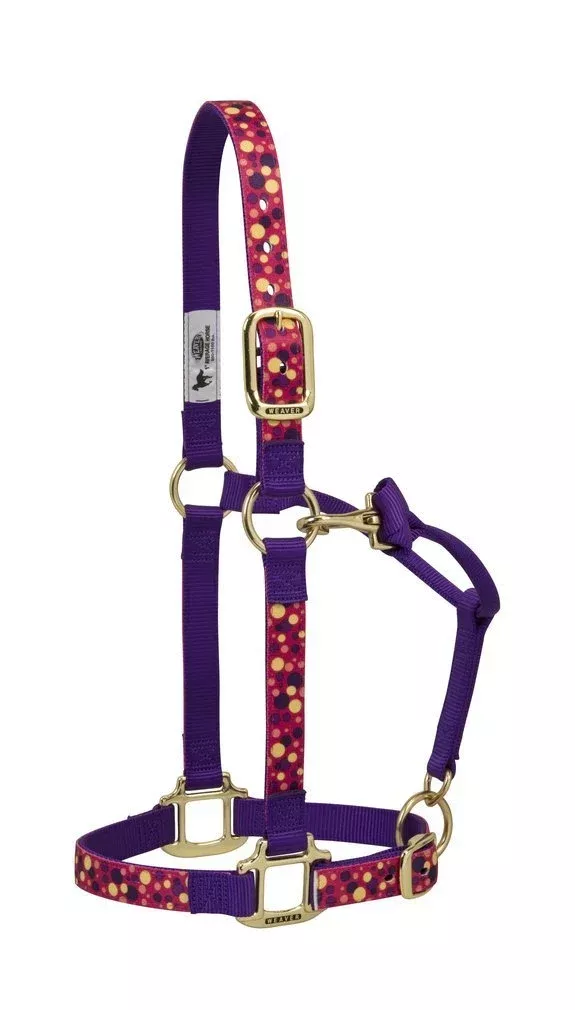 Weaver Leather Bubble Patterned Adjustable Chin & Throat Snap Halter