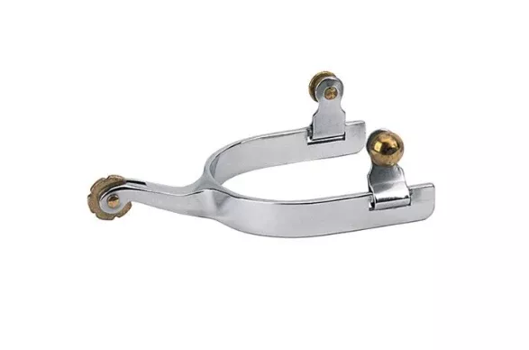 Weaver Leather Men's Roping Spurs with Plain Band