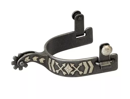Weaver Men's Spur with Arrow Crossing Design