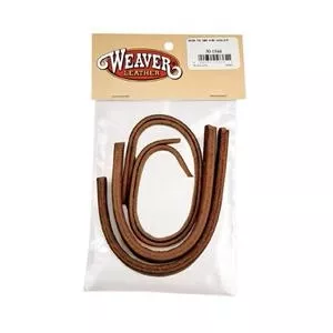 Weaver Water Tie Ends with Burgundy Latigo Ties