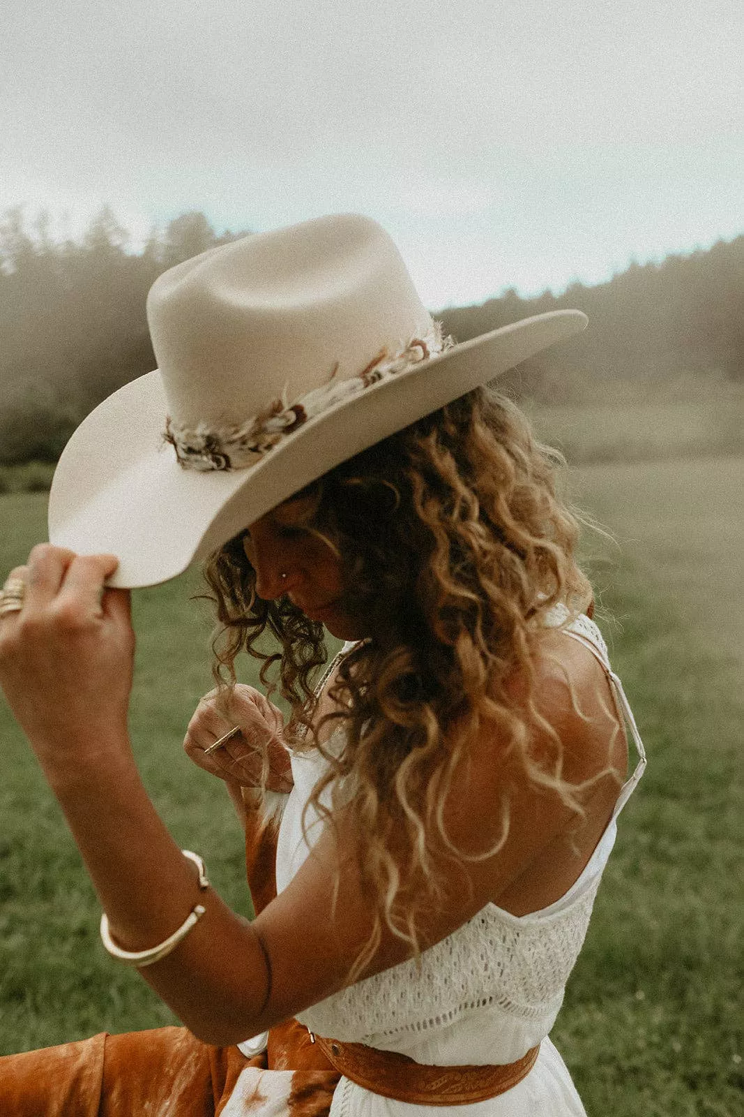 WEST VON - Laney Western Rancher Hat Cream