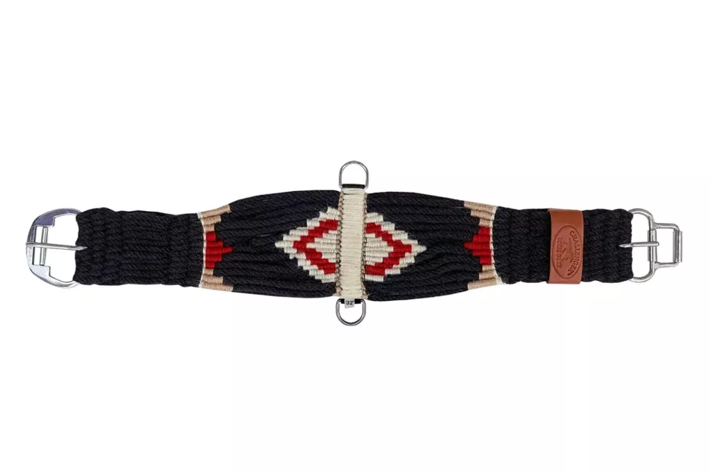 Western 23-Strand Wool Handwoven Roper Cinch Girth