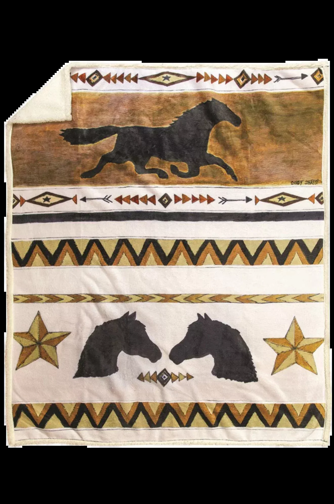 Western Borders Sherpa Throw