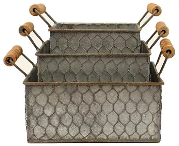 Western Moments 9500018 Nesting Gal Baskets Set Of 3