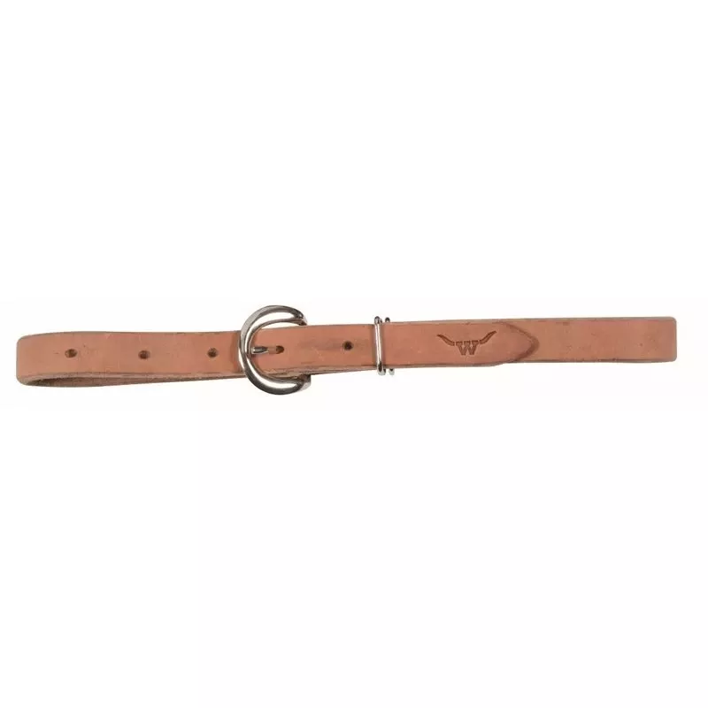 Western Rawhide 3/4″ Leather Rig Strap – Golden Tan