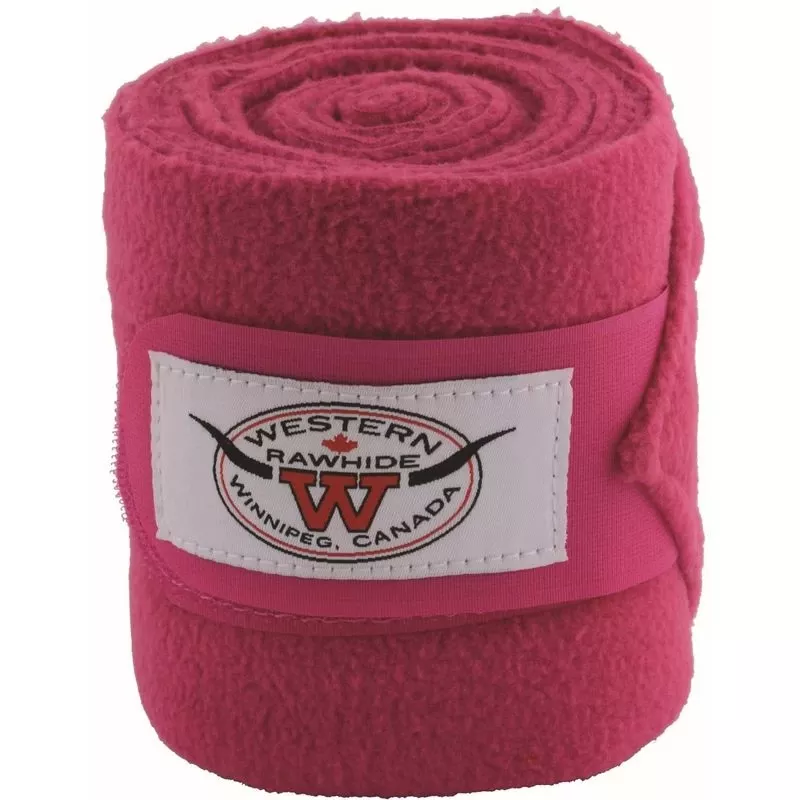 Western Rawhide Anti-Pilling Polo Wraps – Fuchsia