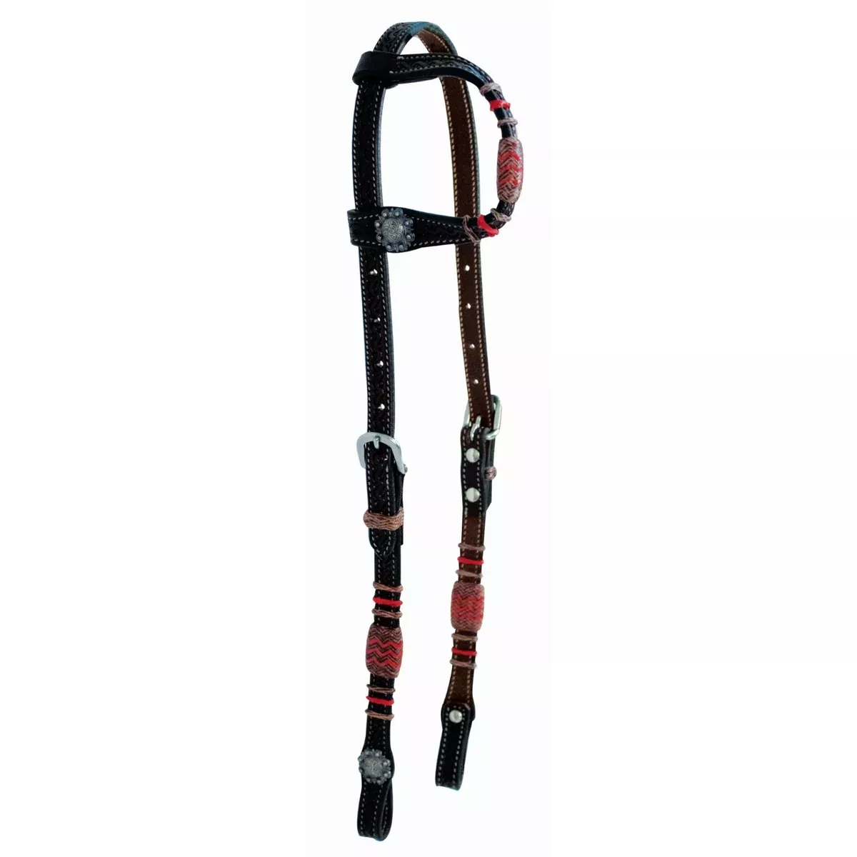 WESTERN RAWHIDE BY JIM TAYLOR PERFORMANCE CHEVRON SERIES ONE EAR HEADSTALL