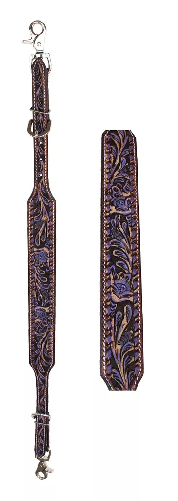 WesternTack Floral Tooled Leather Wither Breast Collar Strap10509