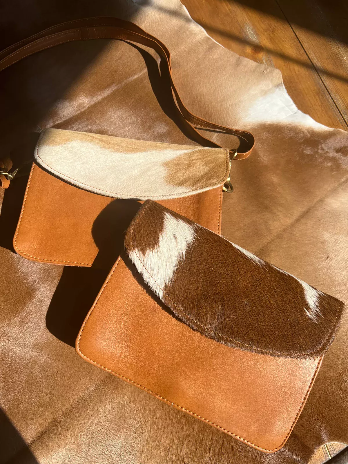 Westrian - Cowhide Leather Keep It Simple II Crossbody Purse