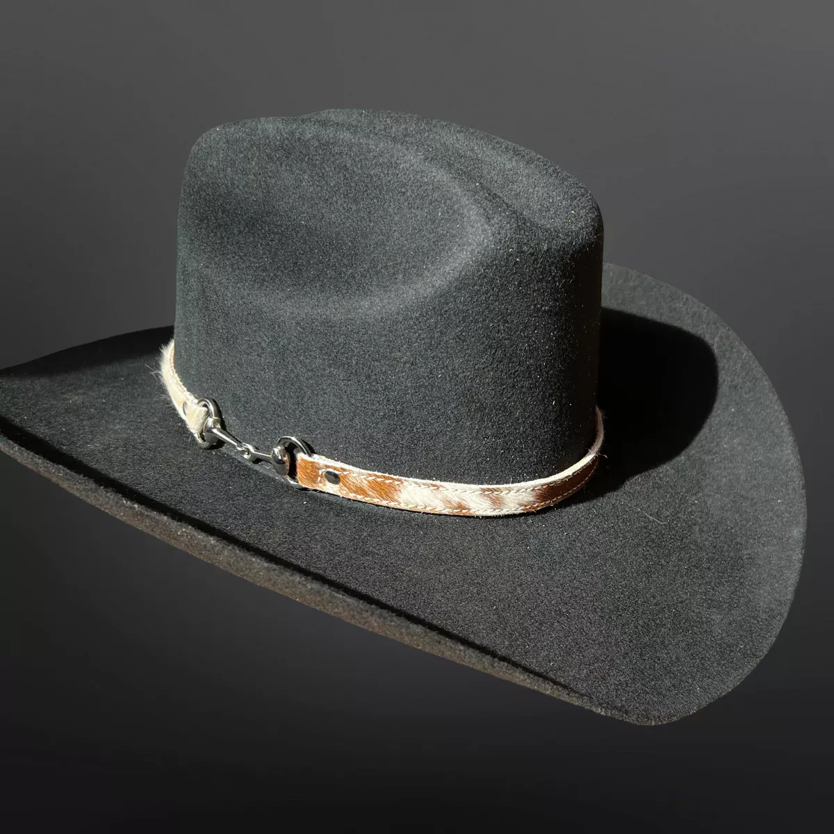 Westrian - Hair On Cowhide Leather Snaffle Bit Hat Band