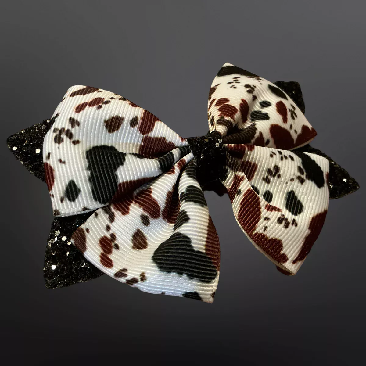 Westrian - Western Cow Print Bow