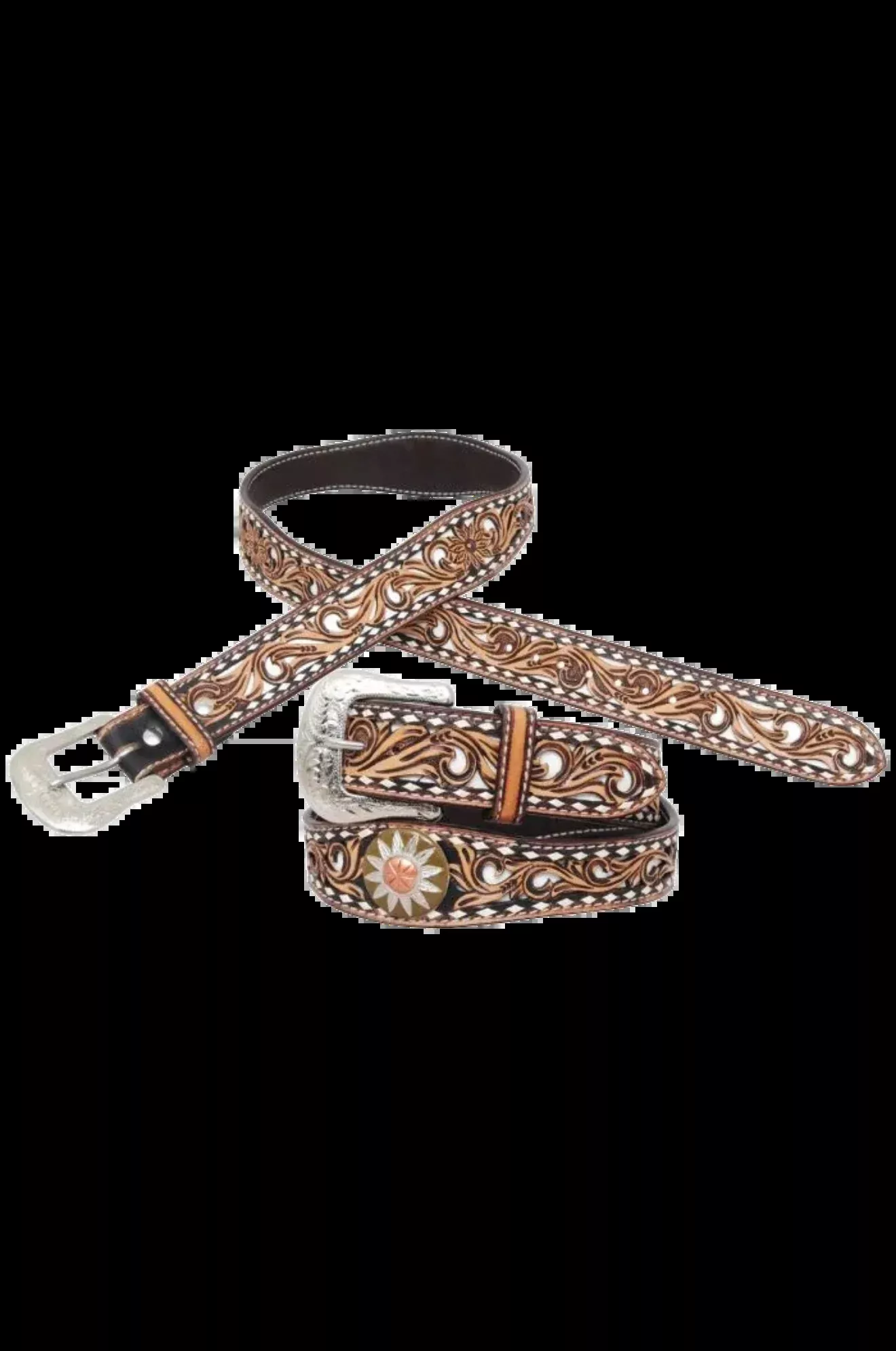 White Daisy Filigree Beltdisc