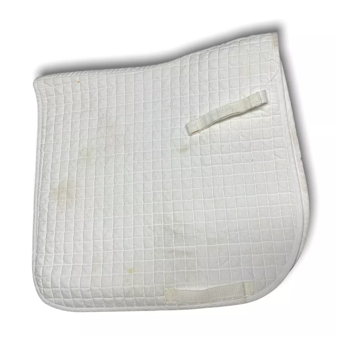 White long Full Saddle Pad