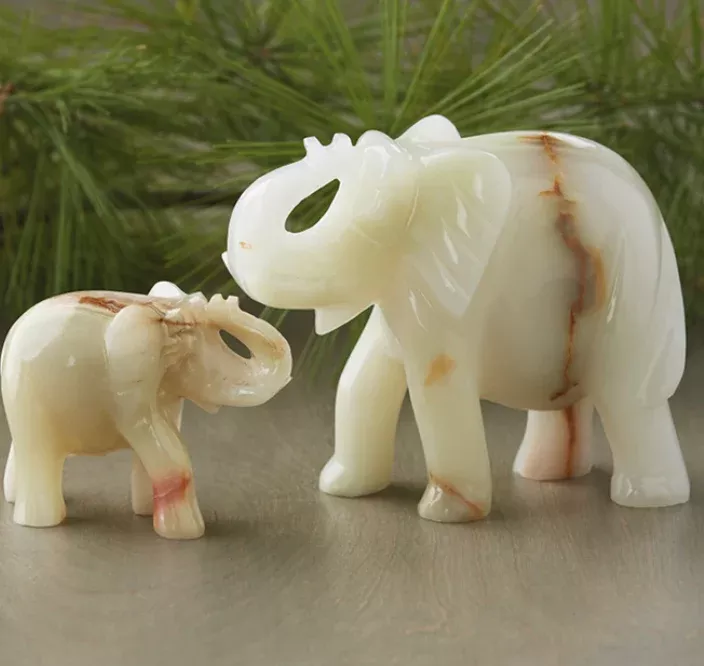 White Onyx Elephant