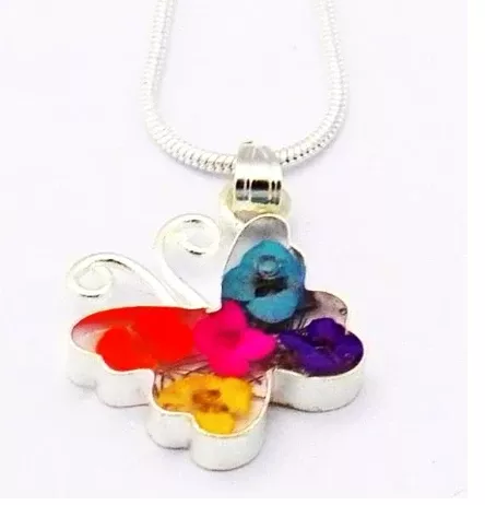 Wildflower Inlaid Necklaces
