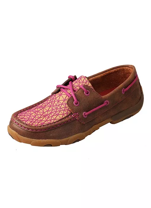 Women’s Twisted X Driving Mocs- Brown/ Purple