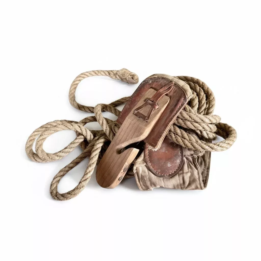 Wood Diamond & Rope